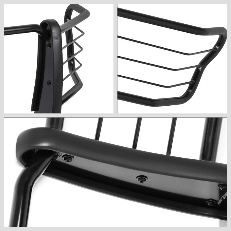 Black Mild Steel Full Front Grille Guard For 15-19 Ford F-150 2.7L/3.0L/5.0L-Grille Guards & Bull Bars-BuildFastCar
