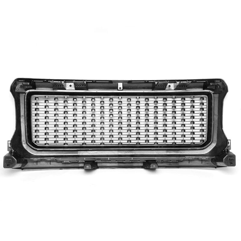 Polished Black Denali Style Front Bumper Hood Grille For 15-18 GMC Canyon-Grilles-BuildFastCar