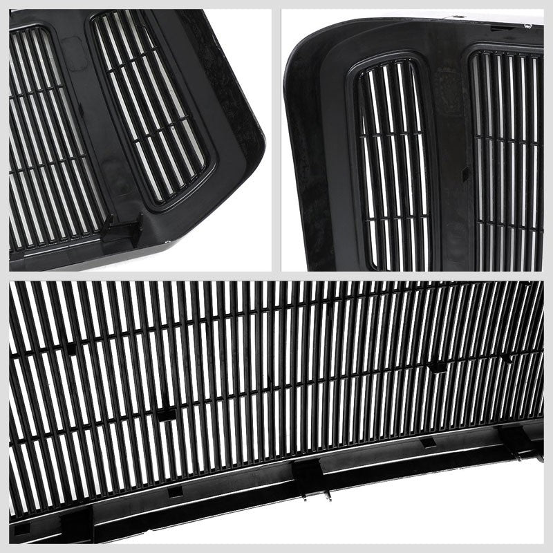 Matte Black Vertical Fence Style Front Bumper Grille For 05-07 Ford F-350 SD-Grilles-BuildFastCar