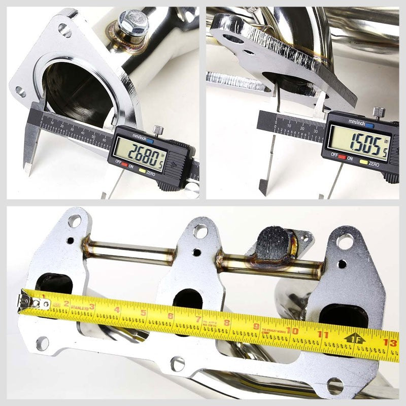 3-1 Long Exhaust Header Manifold For 04-11 Mazda RX-8 Renesis 13B-MSP 1.3L SE3P