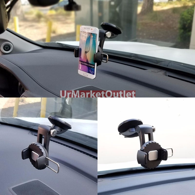 Windshield Mobile Mount Holder Stand+Fixed Blind Spot Mirror For Samsung/Apple-Accessories-BuildFastCar