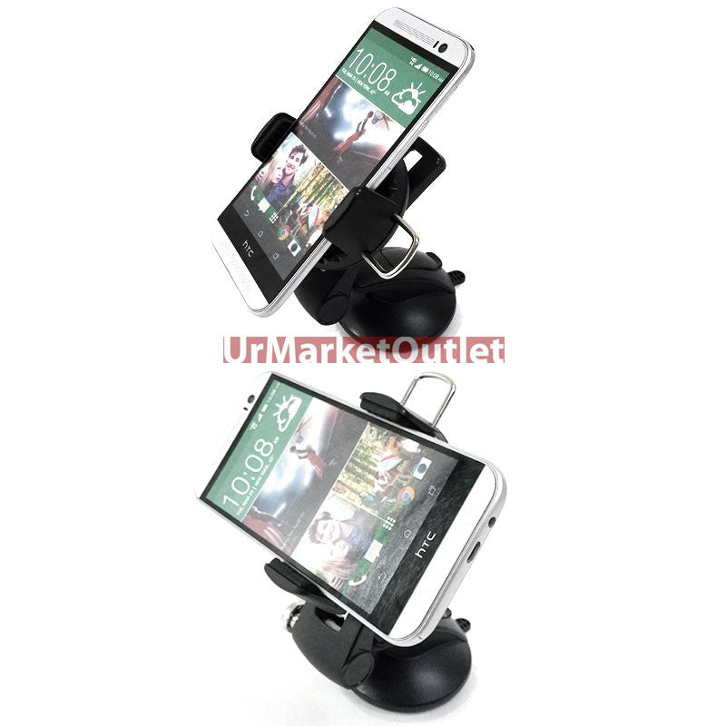 Windshield Mobile Mount Holder Stand+Fixed Blind Spot Mirror For Samsung/Apple-Accessories-BuildFastCar