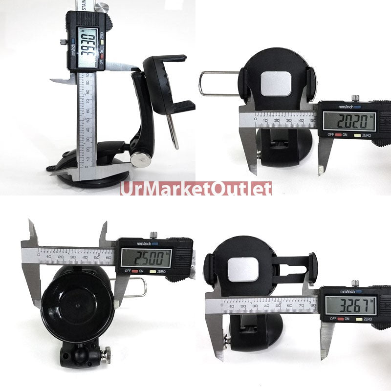 Windshield Mobile Mount Holder Stand+Fixed Blind Spot Mirror For Samsung/Apple-Accessories-BuildFastCar