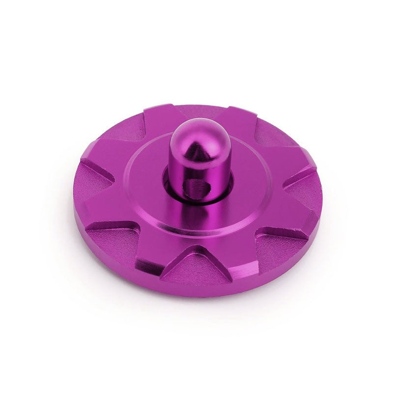 Purple Race Billet Style Aluminum Cosmetic Front Bonnet Hood Lock Pin+Cable+Tape-Exterior-BuildFastCar