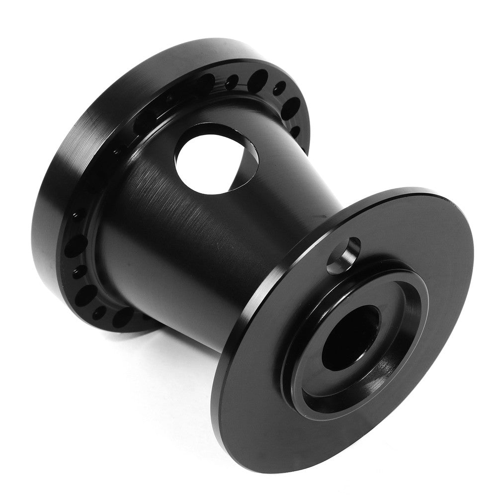 Black 70/74mm 6-Bolt Aluminum Race Steering Wheel Hub Adapter For 92-97 F-150