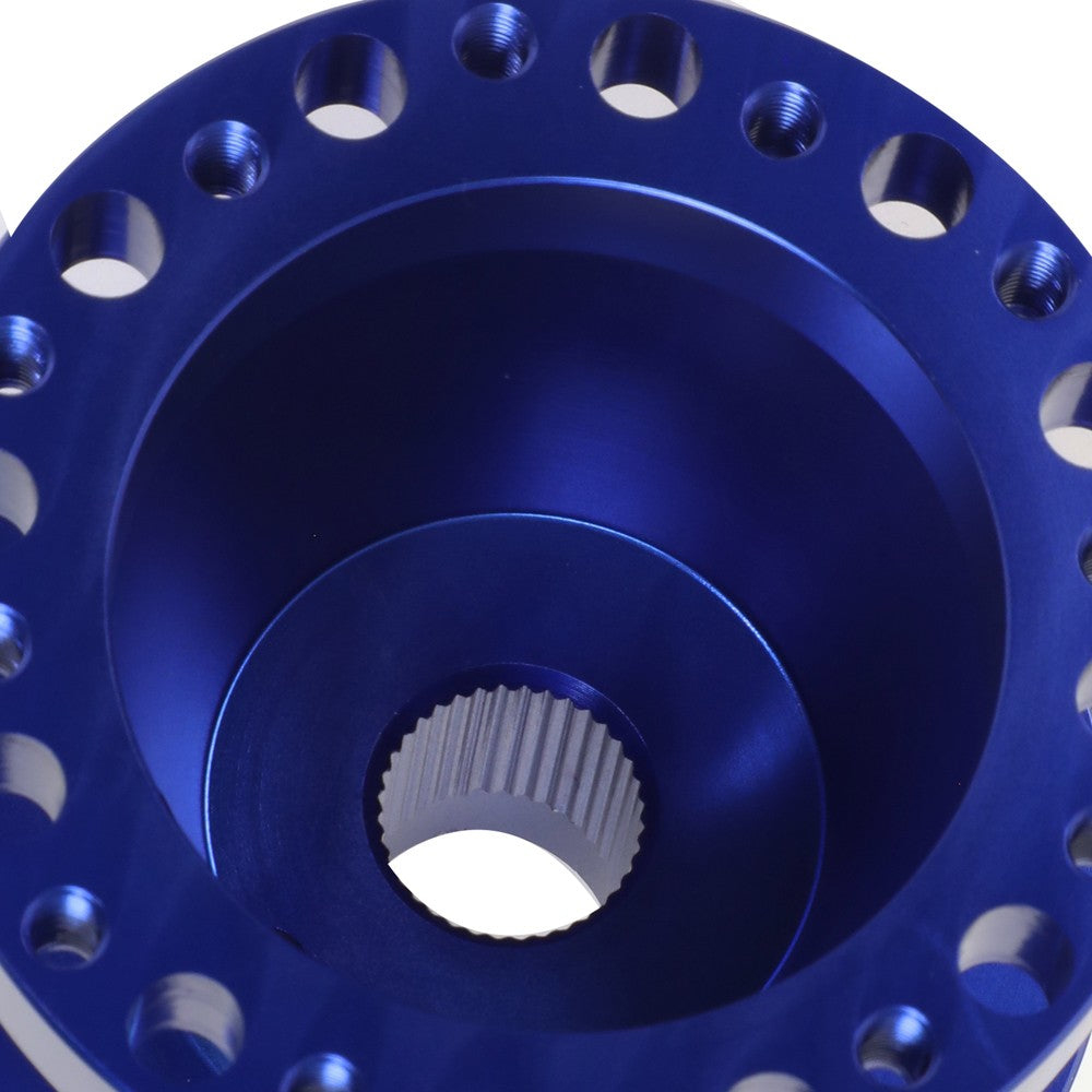 Blue 70/74mm 6-Bolt Aluminum Race Steering Wheel Hub Adapter For 80-05 Corvette