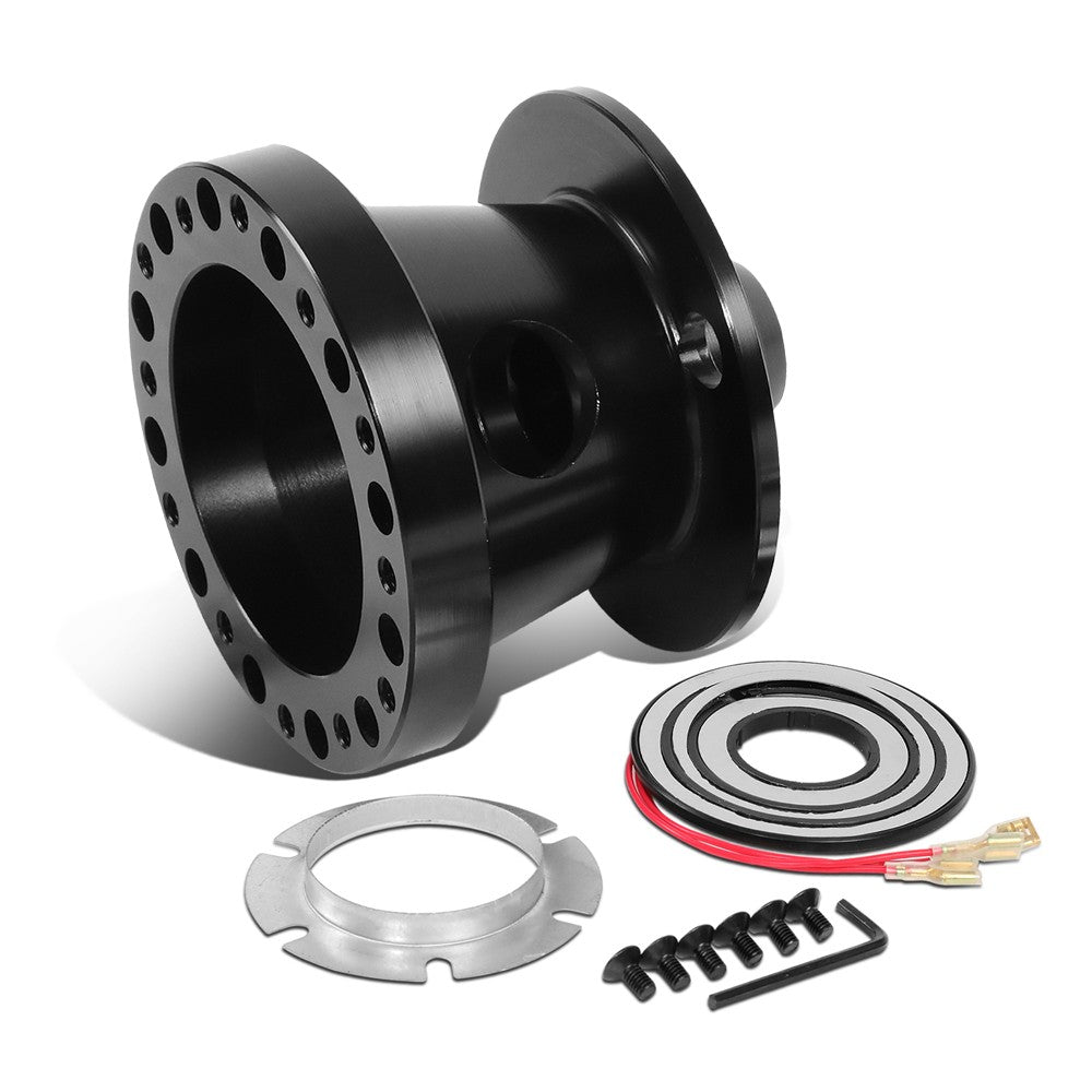 Black 60x70/74mm Steering Wheel or Quick Release Hub Adapter For 84-04 Mustang BFC-WHELHUB-9061-BK