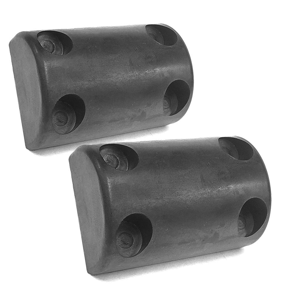 2X Half-Oval 4 Hole 8" x 5-1/4" x 3-5/8" Molded Dock Bumper BFC-TTP-DBUMP-05-X2
