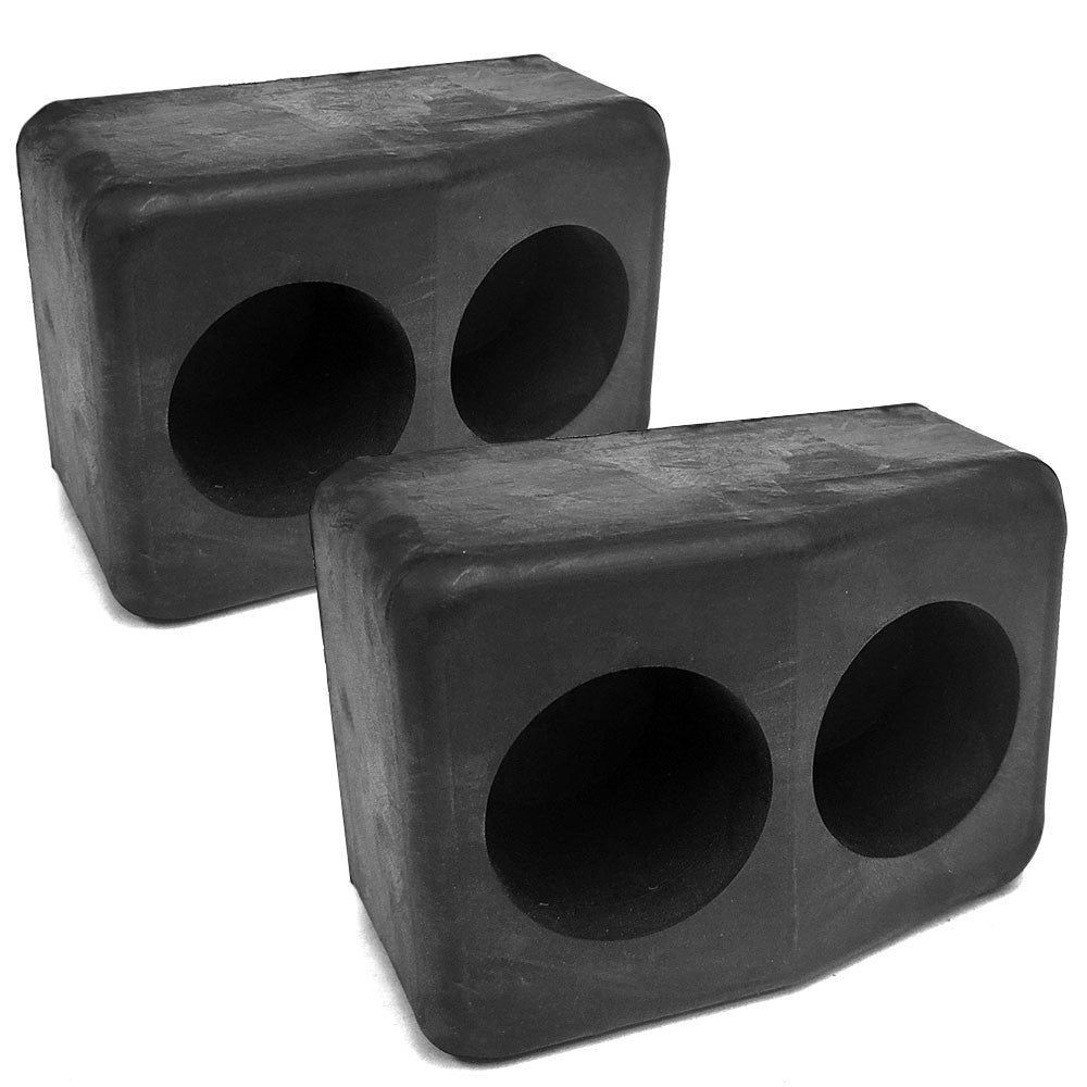 2X Rectangular 2 Hole 6" x 4" x 3-1/4" Molded Dock Bumper BFC-TTP-DBUMP-08-X2
