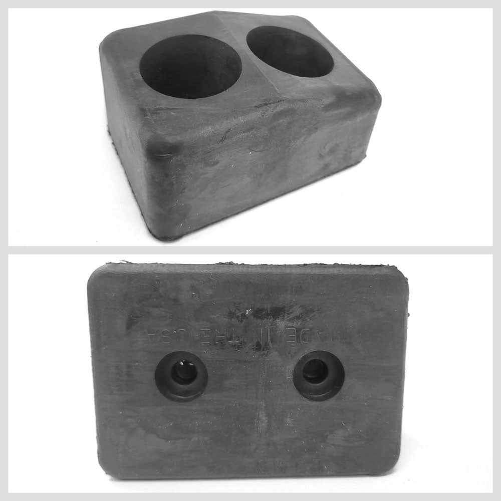 Rectangular 2 Hole 6" x 4" x 3-1/4" Molded Dock Bumper BFC-TTP-DBUMP-08