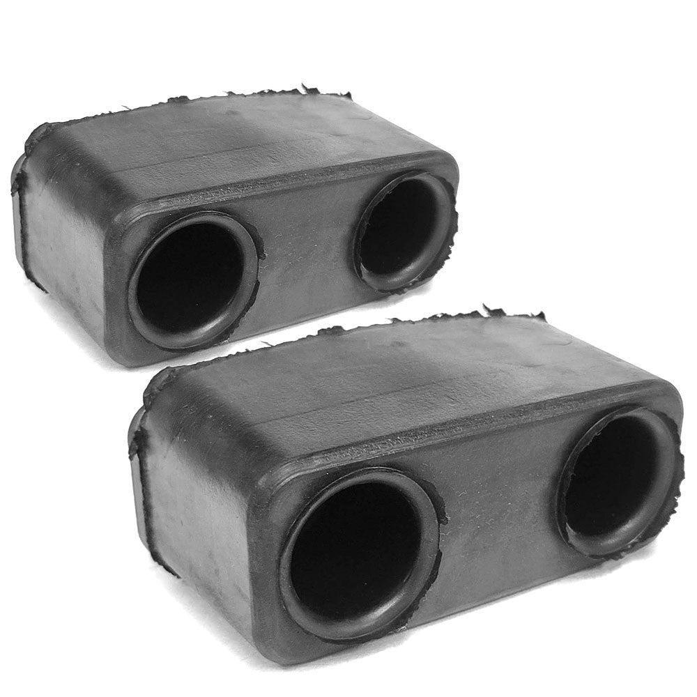 2X Rectangular 2 Hole 6" x 3-5/8" x 3-1/4" Molded Dock Bumper BFC-TTP-DBUMP-12-X2