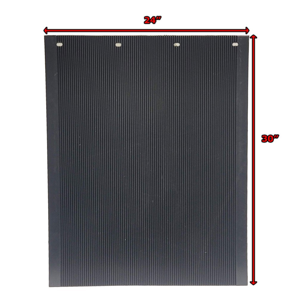 2X Aurora 30"x24" Anti-Spray Mud Flap+Mount+Straight Hanger 2430PHDB Smei Truck