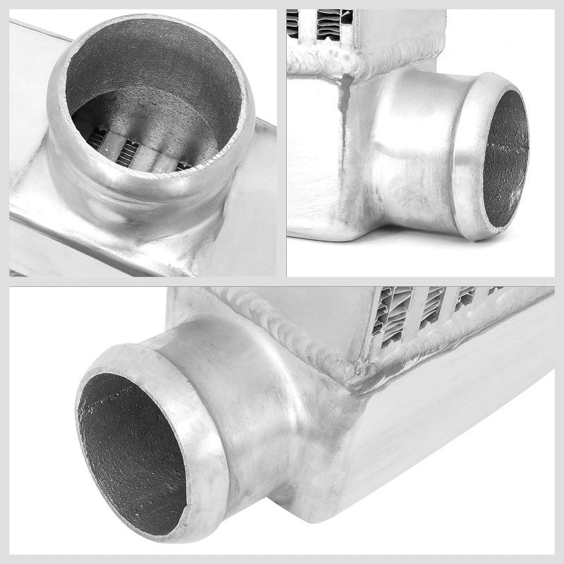 Silver Aluminum Bar & Plate 27.50" W Intercooler For 07-14 Chevrolet Silverado-Cooling Systems-BuildFastCar-BFC-INTCOOL-BPTY1-SL