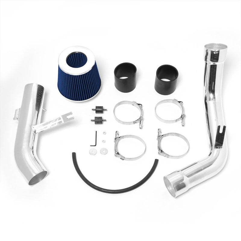 2.75" Polish Pipe Blue Cone Filter Cold Air Intake Kit For 06-12 Eclipse GT V6-Performance-BuildFastCar