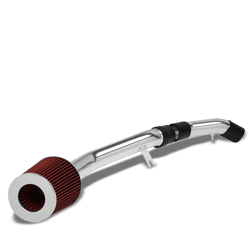 2.75" Polish Pipe Red Cone Filter Cold Air Intake Kit For 03-08 Tiburon 2.0L L4-Performance-BuildFastCar
