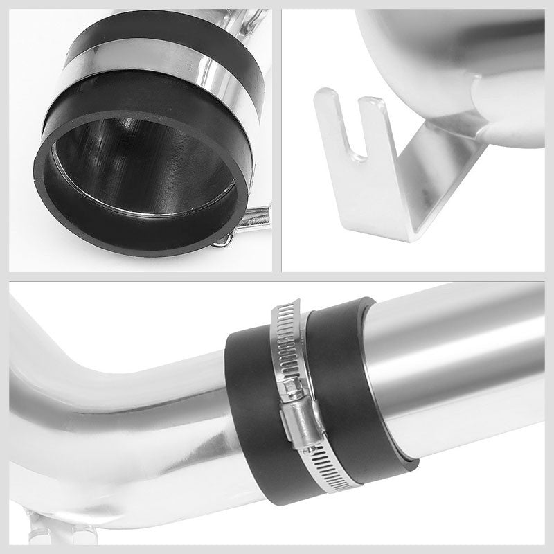 2.50" Polish Pipe Blue Cone Filter Cold Air Intake Kit For 96-00 Civic CX DX LX-Performance-BuildFastCar