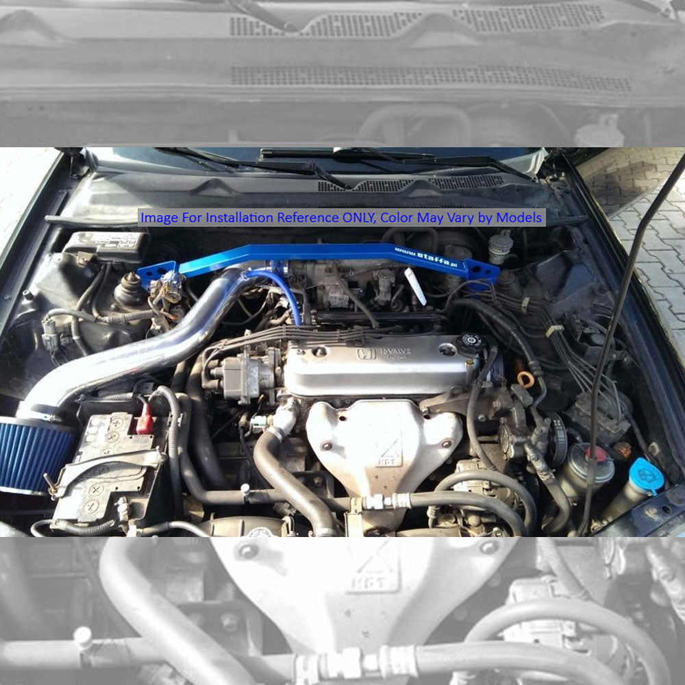 3" Polish/Red Cool Cold Air Intake Kit For 97-01 Honda Prelude 2.2L Base/Type SH