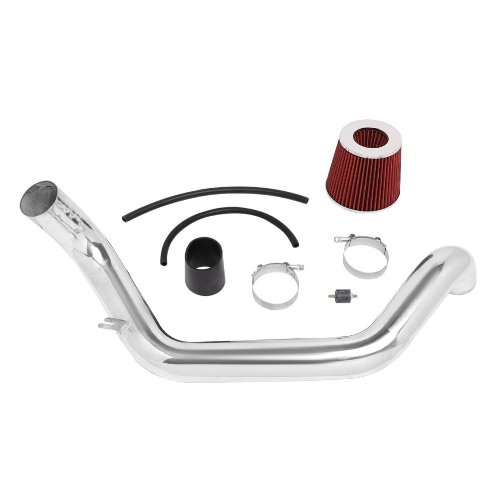 Polish Aluminum/Red Filter Cold Air Intake Kit For 94-01 Acura Integra 1.8L GS-R