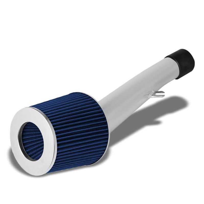 Polish Pipe Blue Dry Cone Filter Shortram Air Intake Kit For 03-06 Infiniti G35-Performance-BuildFastCar