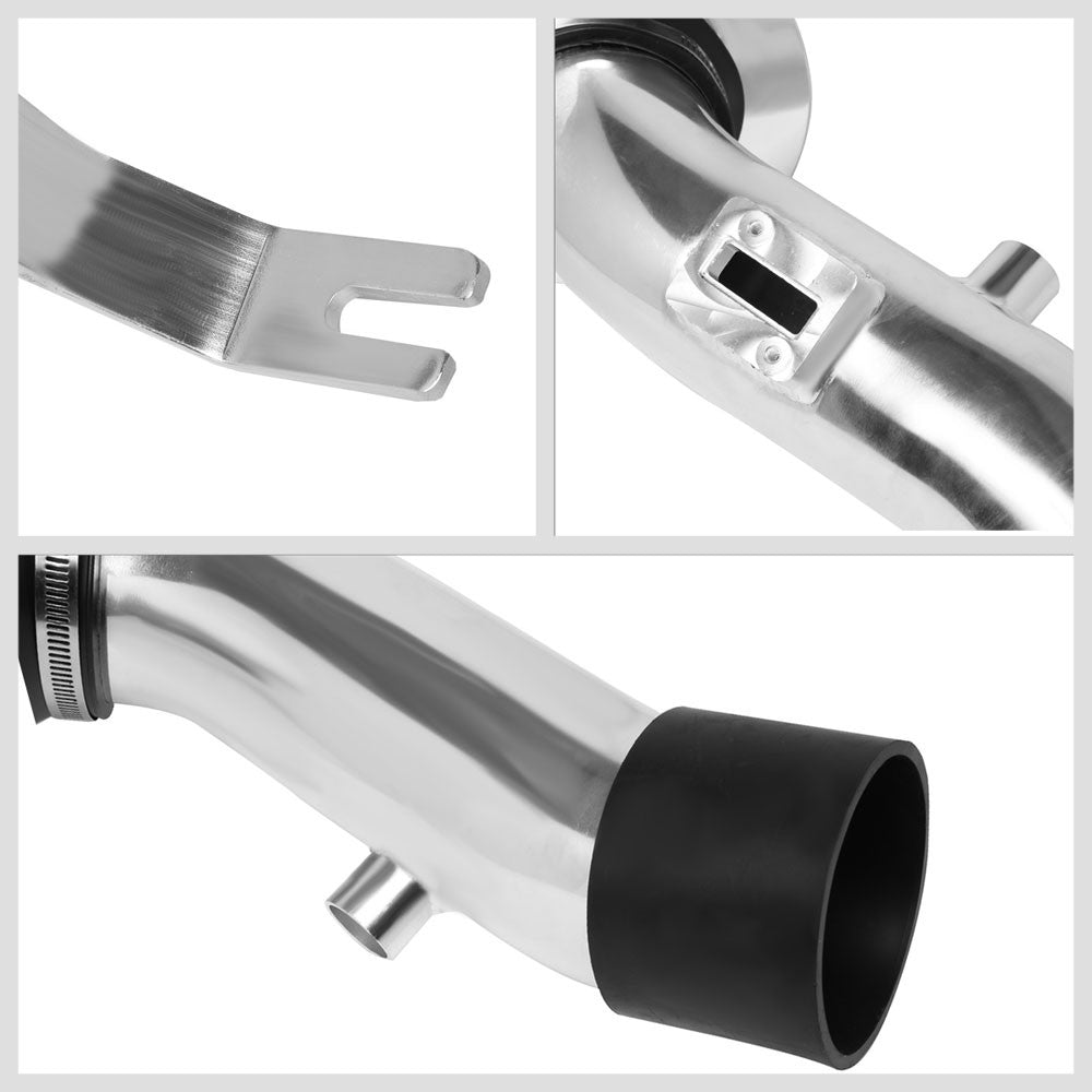 Polish Pipe/Red Cone Filter Shortram Air Intake Kit For 07-12 Altima 3.5 V6 L32A