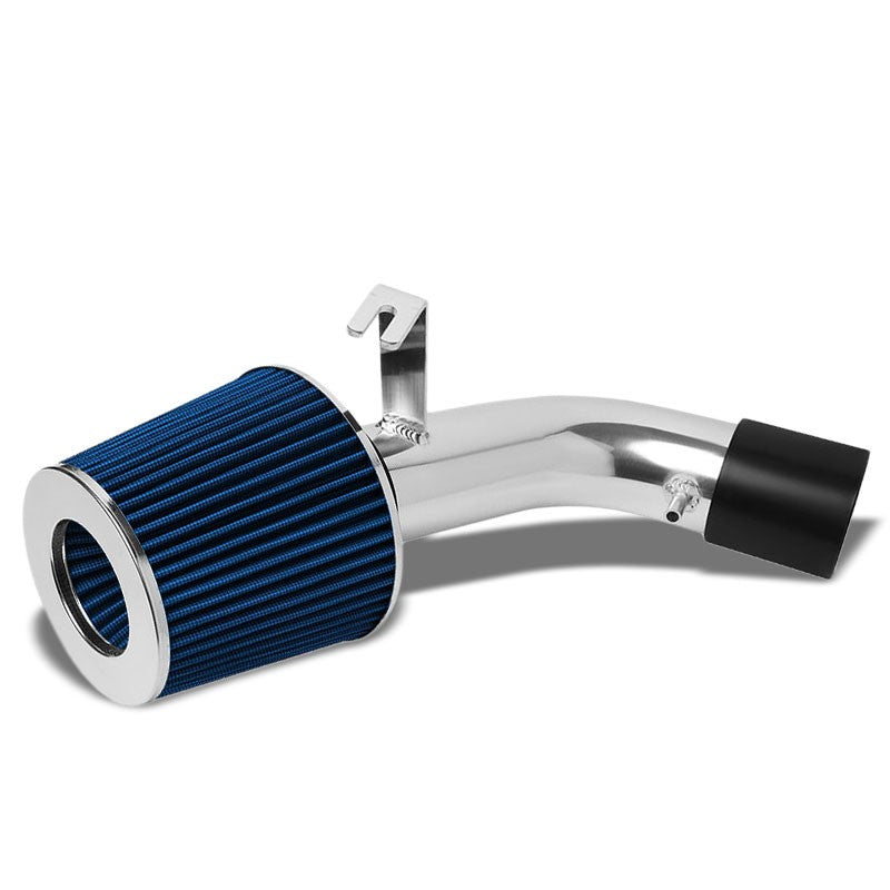 Polish Pipe Blue Dry Cone Filter Shortram Air Intake Kit For 03-08 Tiburon 2.0L-Performance-BuildFastCar