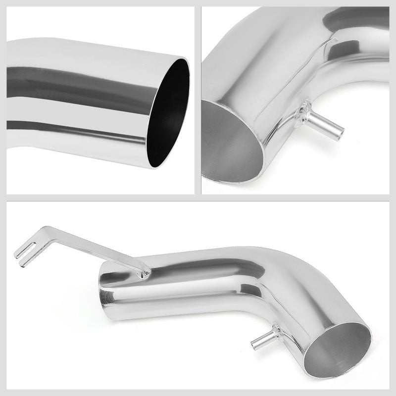 Polish Pipe Blue Dry Cone Filter Shortram Air Intake Kit For 03-08 Tiburon 2.0L-Performance-BuildFastCar