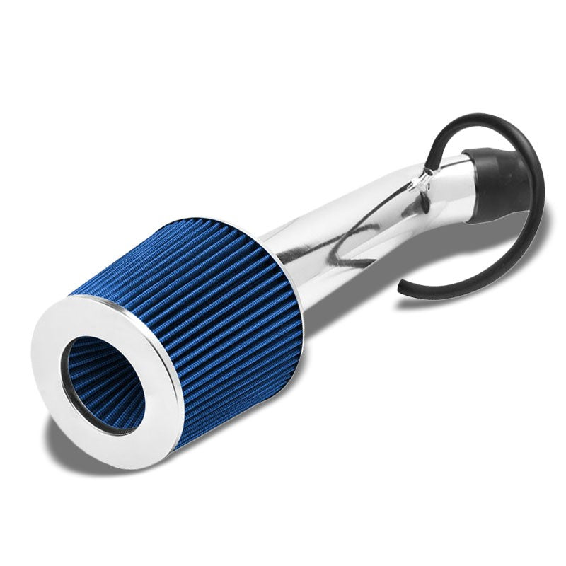 Polish Pipe Blue Dry Cone Filter Shortram Air Intake Kit For 92-95 Civic SOHC-Performance-BuildFastCar
