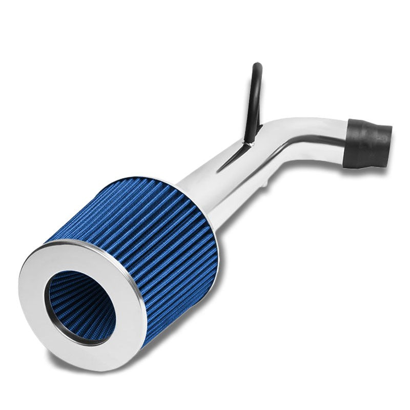 Polish Pipe Blue Dry Cone Filter Shortram Air Intake For 96-00 Civic CX DX LX-Performance-BuildFastCar