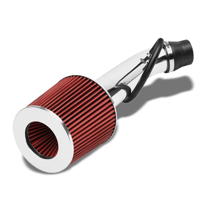 Polish Pipe Red Dry Cone Filter Shortram Air Intake Kit For 99-00 Honda Civic Si-Air Intake Systems-BuildFastCar