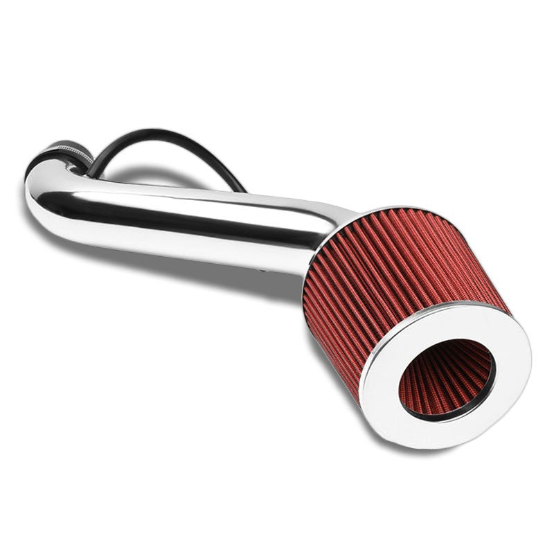 Polish Pipe Red Dry Cone Filter Shortram Air Intake Kit For 95-99 Eclipse 2.0 NT-Performance-BuildFastCar