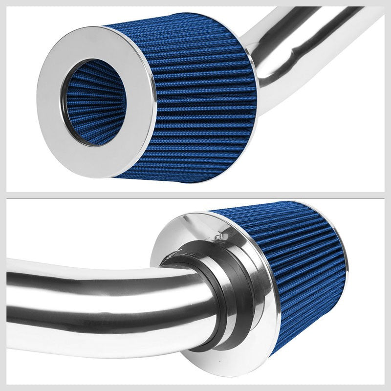 Polish Pipe Blue Dry Cone Filter Shortram Air Intake Kit For 88-91 Honda Civic-Performance-BuildFastCar