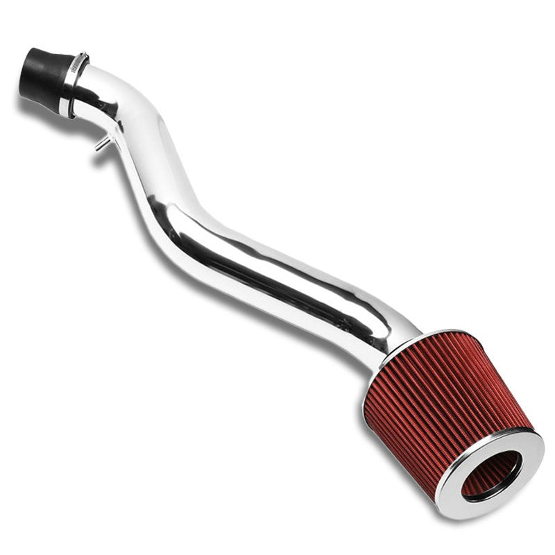 Polish Pipe Red Dry Cone Filter Shortram Air Intake Kit For 88-91 Honda Civic-Performance-BuildFastCar