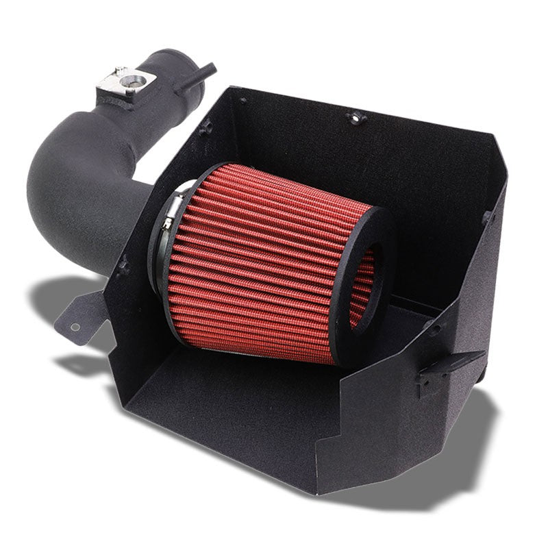 3.5" Black Pipe/Red Filter+Shortram Air Intake Kit+Heat Shield For 13-17 FRS 86-Performance-BuildFastCar