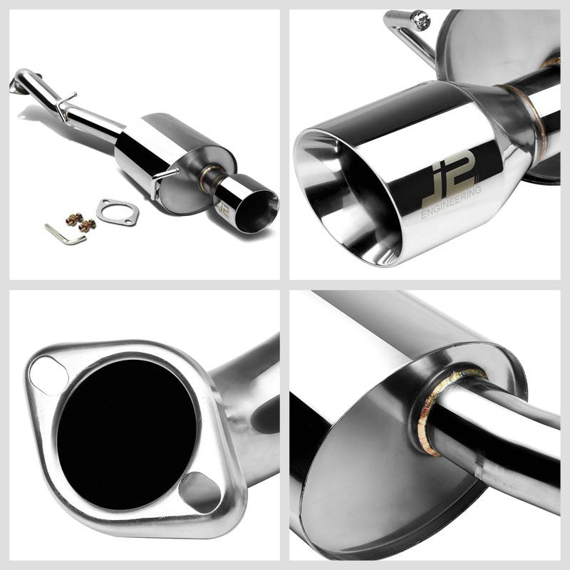 3" Slant Roll Muffler Tip Exhaust Axleback System For 14-15 Toyota Corolla 1.8L-Performance-BuildFastCar