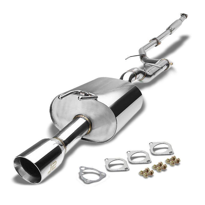 3.5" Slant Roll Muffler Tip Exhaust Catback System For 12-15 Civic FG3 1.8L SOHC-Performance-BuildFastCar