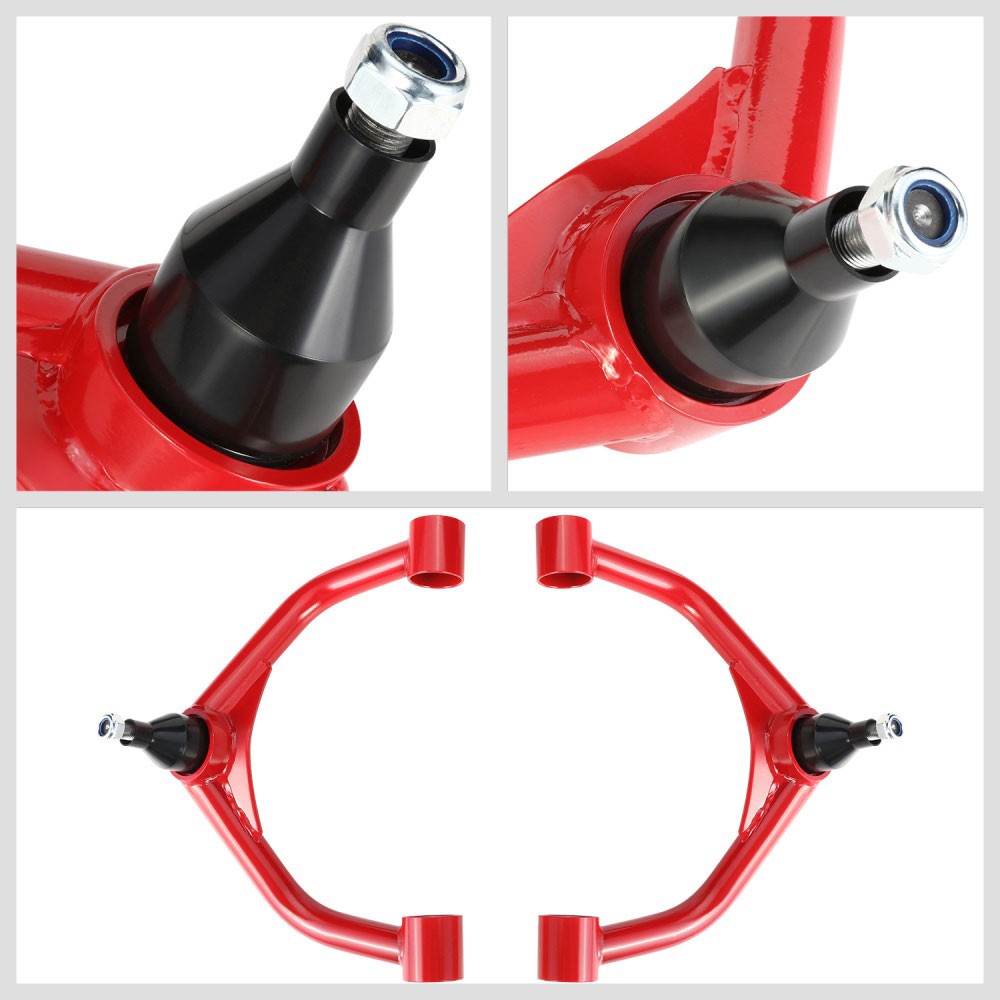 J2 Red 2-4" Lift Front Upper Control Arm 11-19 Silverado 2500 3500 HD J2-FUCA-CS11-2535-RB