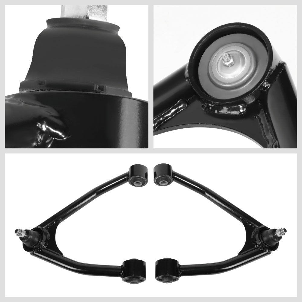 J2 Black 2-4" Lift Front Upper Control Arm 07-16 Silverado 1500 J2-FUCA-CSI07-BB
