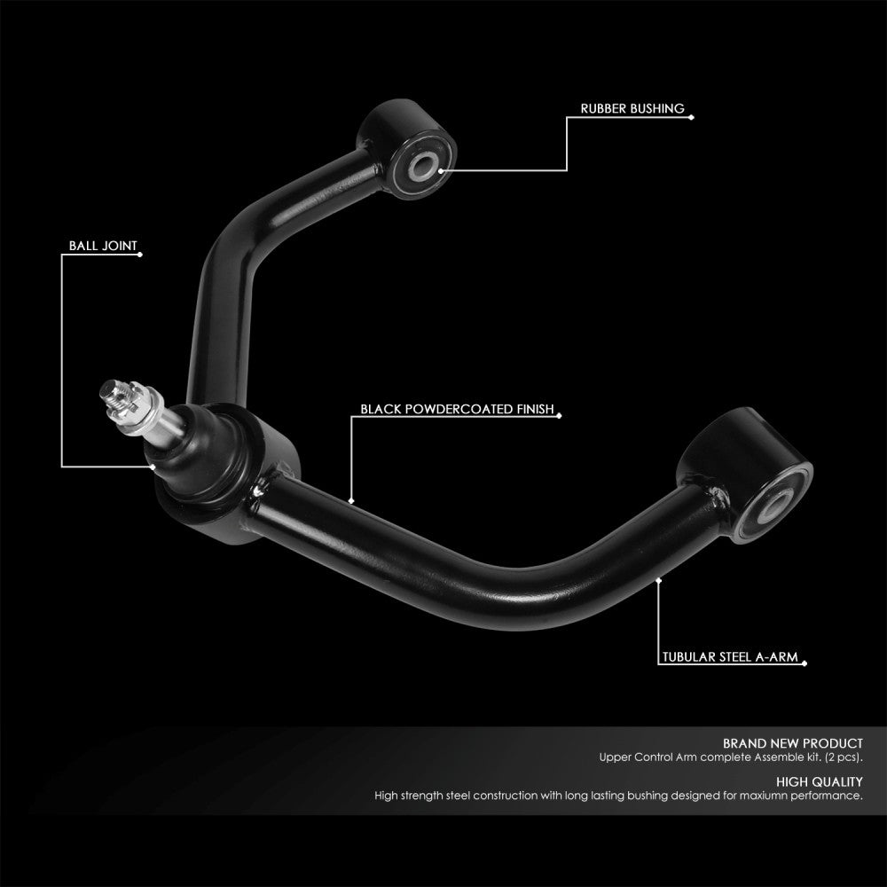 J2 Black 2-4" Lift Front Upper Control Arm 09-18 Ram 1500 J2-FUCA-RAM09-BB