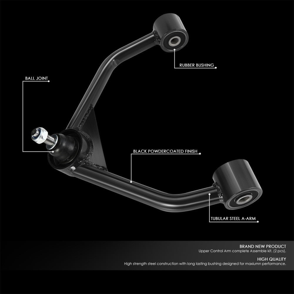 J2 Black 2-4" Lift Front Upper Control Arm 19-22 Ram 1500 J2-FUCA-RAM19-BB