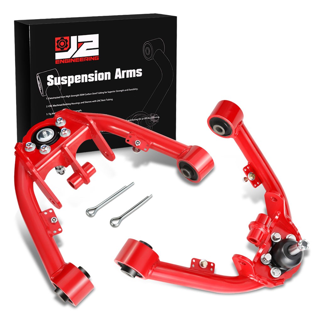 J2 Red 2-4" Lift Front Upper Control Arm 99-06 Silverado Sierra 1500 J2-FUCA-SIE99-RB