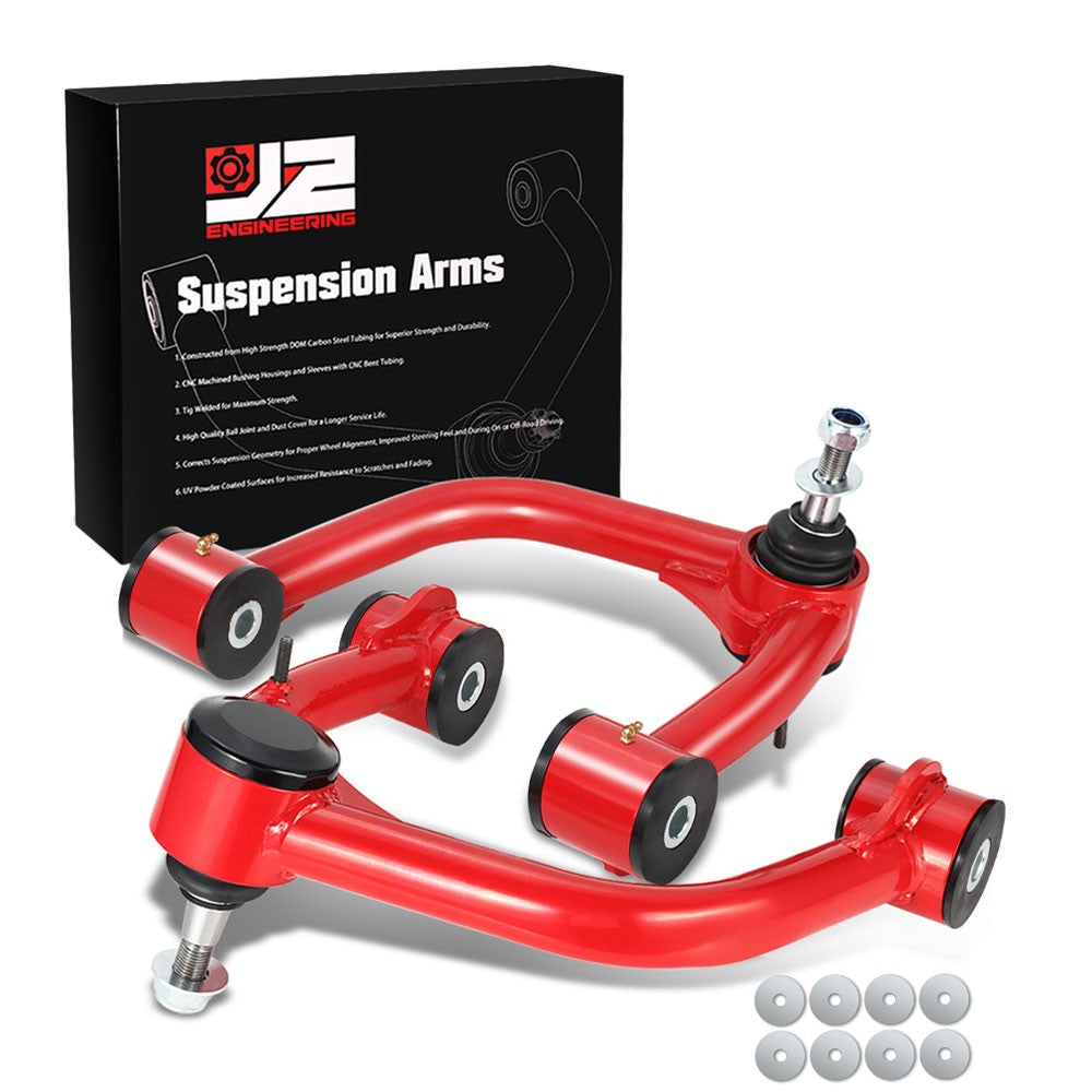 J2 Red 2-4" Lift Front Upper Control Arm 05-22 Toyota Tacoma J2-FUCA-TAC05-RB