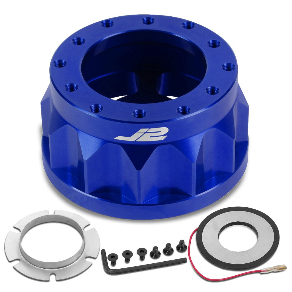 93-11 Altima J2 Blue 6-Bolt Steering Wheel Hub Adapter