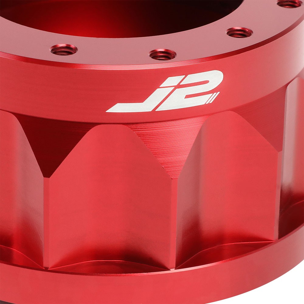 92-96 Prelude J2 Red 6-Bolt Steering Wheel Hub Adapter