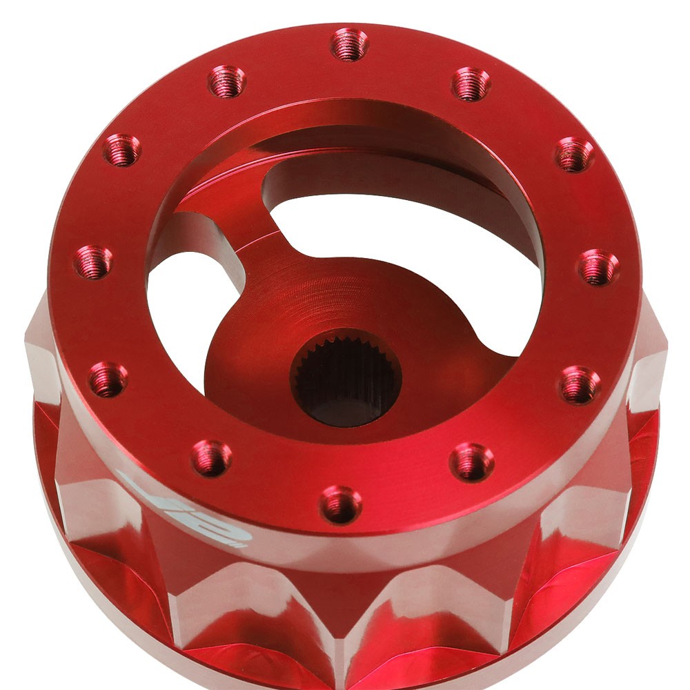 92-96 Prelude J2 Red 6-Bolt Steering Wheel Hub Adapter