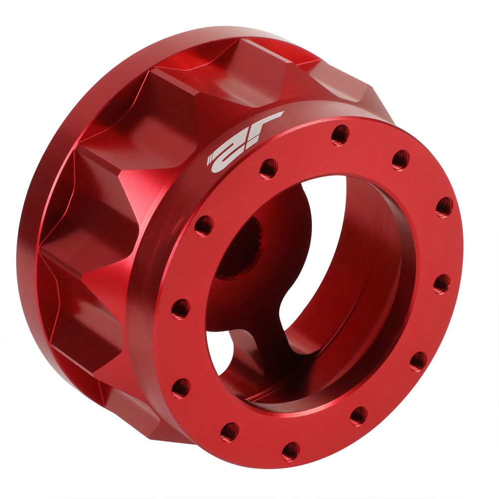 93-97 Civic del Sol J2 Red 6-Bolt Steering Wheel Hub Adapter