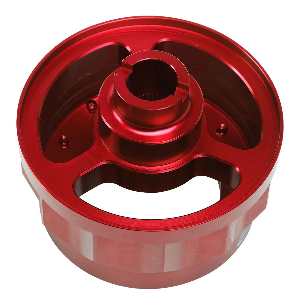88-91 CR-X J2 Red 6-Bolt Steering Wheel Hub Adapter