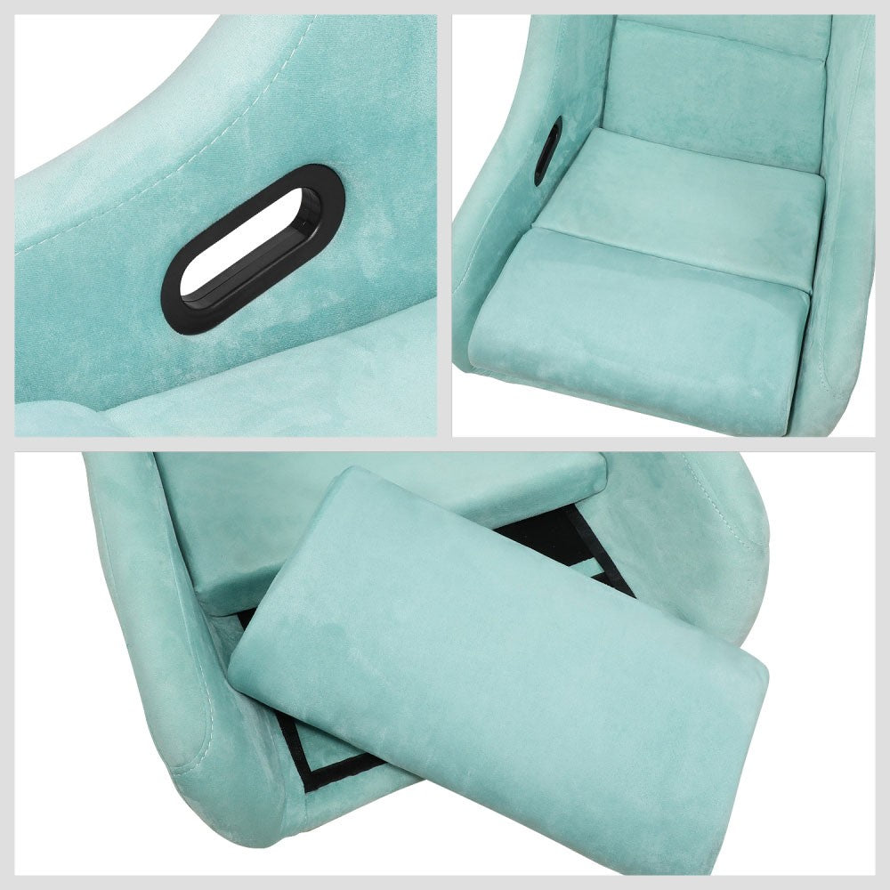 J2 J2-RS-004-LB Large Fixed Bucket Racing Seat w/Slider Lake Blue J2-RS-004-LB