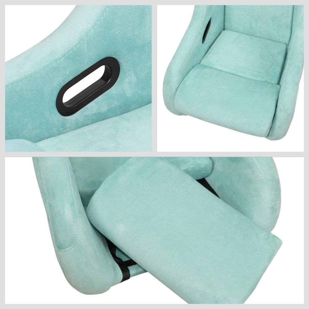 J2 J2-RS-005-LB Medium Fixed Bucket Racing Seat w/Slider Lake Blue J2-RS-005-LB