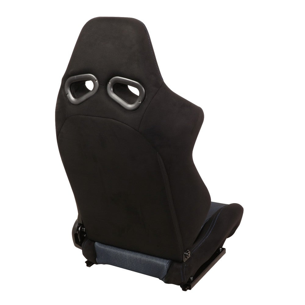 J2 J2-RS-006-BL Reclineable Racing Seat w/Slider Black/Red J2-RS-006-BL