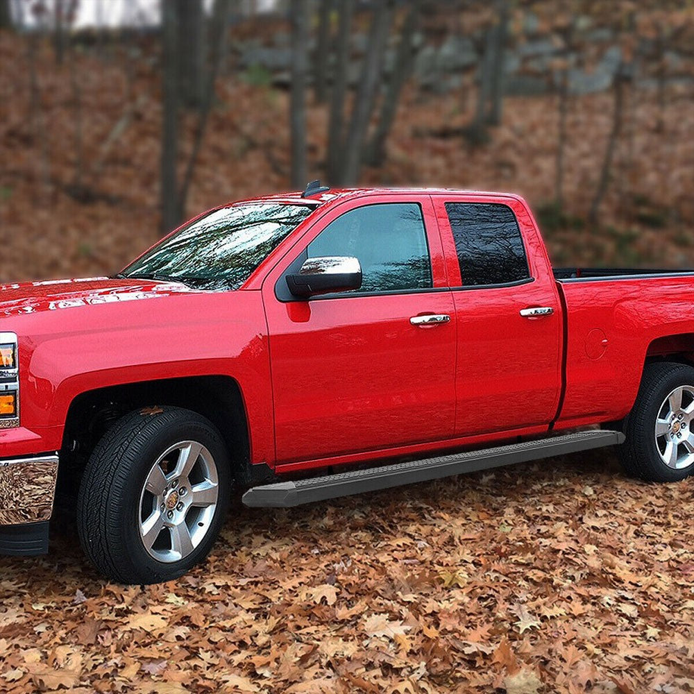 Black J2 Honeycomb Pad Running Board Nerf Bar 07-18 Sierra 1500 Extended Cab J2-STEPB-ZTL-8253-SSBK